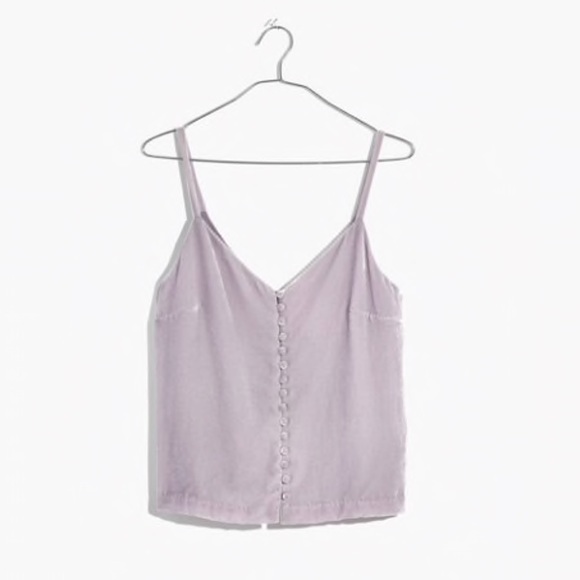 Madewell Tops - Madewell Velvet Button Down Cami
